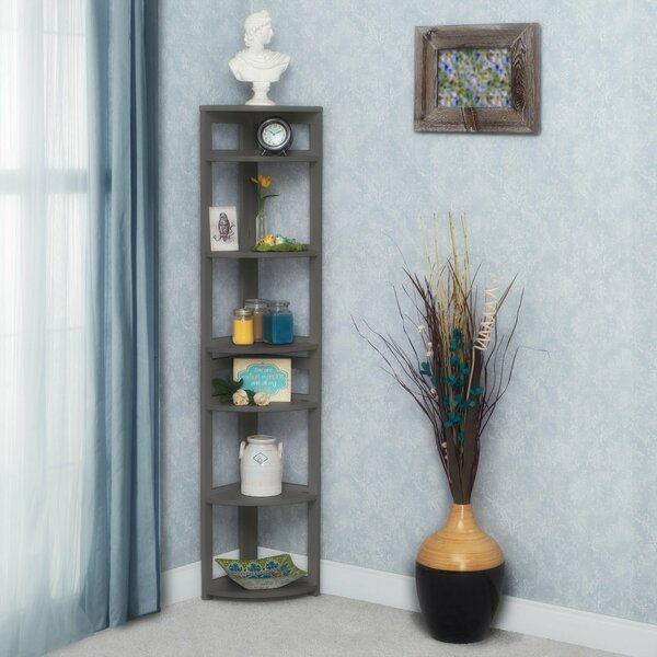 Regency Regency Flip Flop 67 in. High Corner Folding Bookcase- Grey FFC6712GY